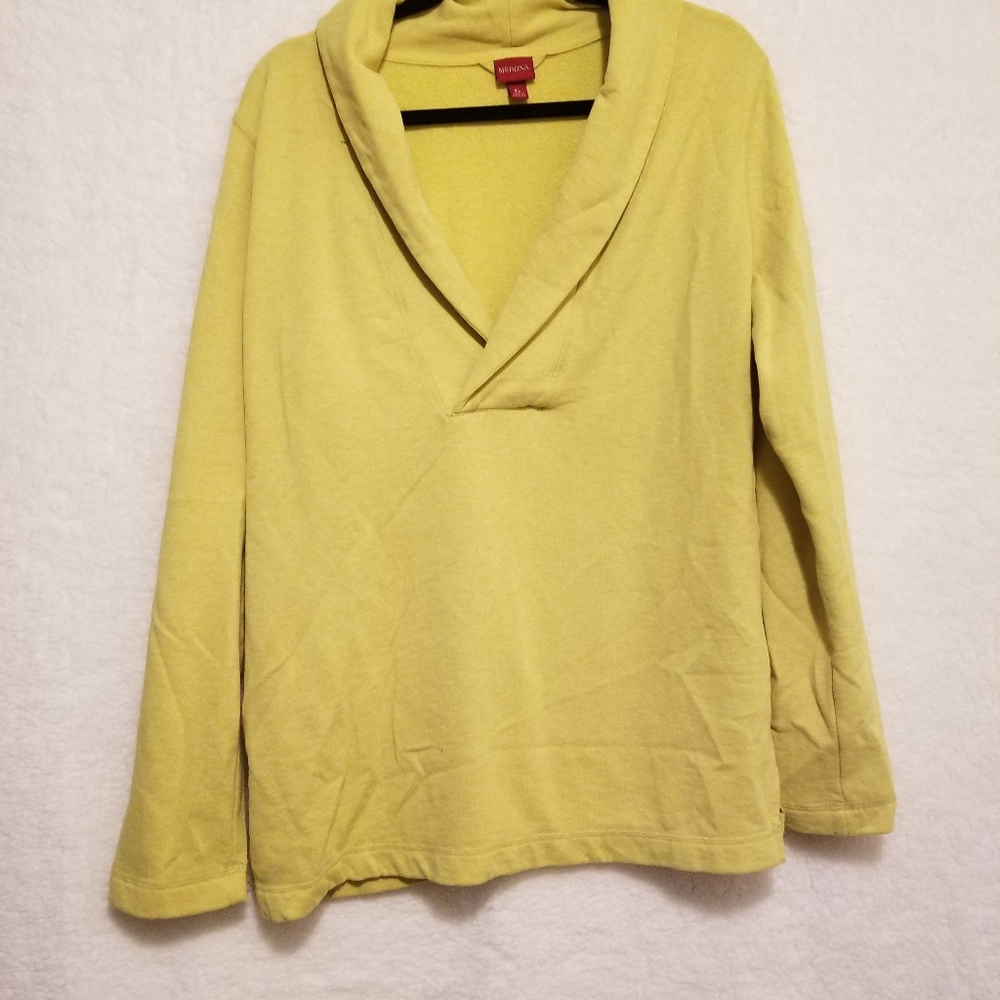 Merona, sweatshirt material vneck